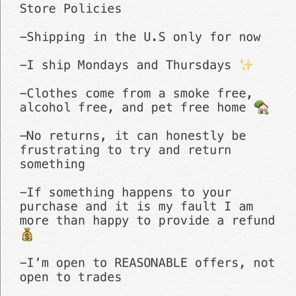 Store policies - Picture 2 of 3